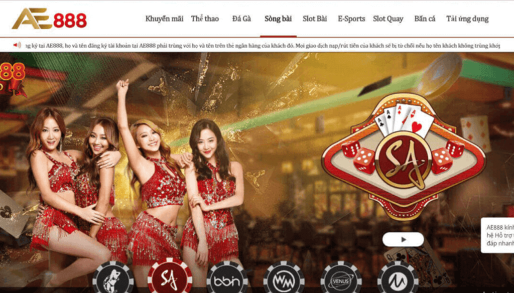 Những ưu điểm khi tham gia Casino Online AE888